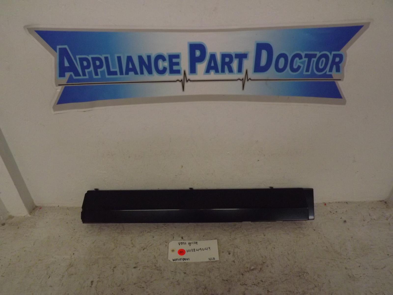 Whirlpool Microwave W10845643 Vent Grille NOB Whirlpool Microwave W10845643 Vent Grille NOB